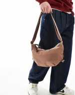 Never Stop cross body bag in brown