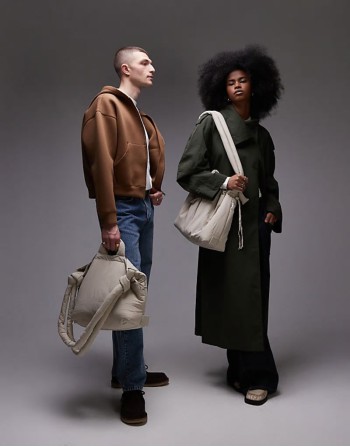 Ona soft nylon multiwear crossbody bag in off white