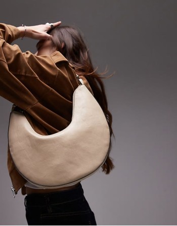 Sydney scoop shoulder bag in off white