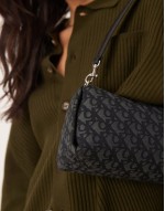 Calvin Klein 90s monogram shoulder bag in black