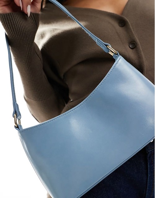 90s shoulder bag in blue