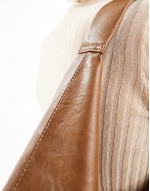 large scoop tote bag in brown