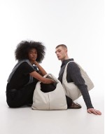 Nico large nylon shoulder bag in sand