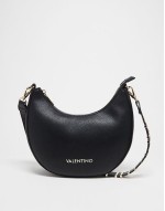 Valentino alexia saddle shoulder bag in black
