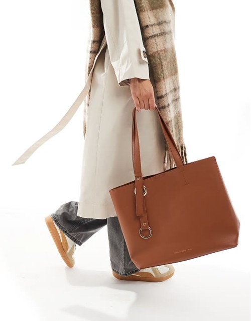 grain tote shopper bag in tan