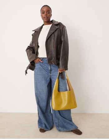Big Discount croc tote bag in lime green