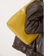Big Discount croc tote bag in lime green