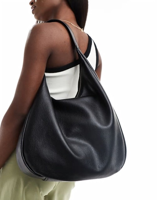 slouchy city bag  in black